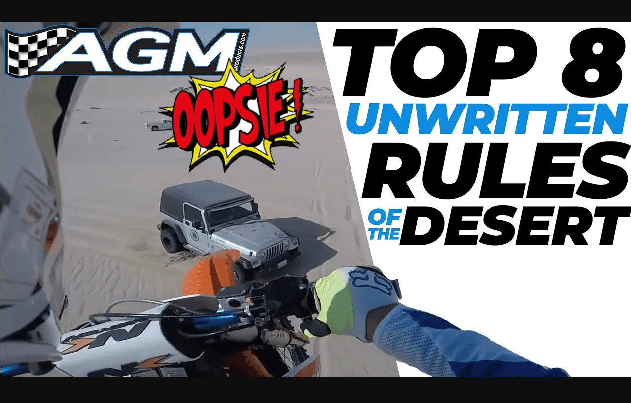 QUICK TIPS - Top 8 Unwritten Rules of the Desert – AGMProducts
