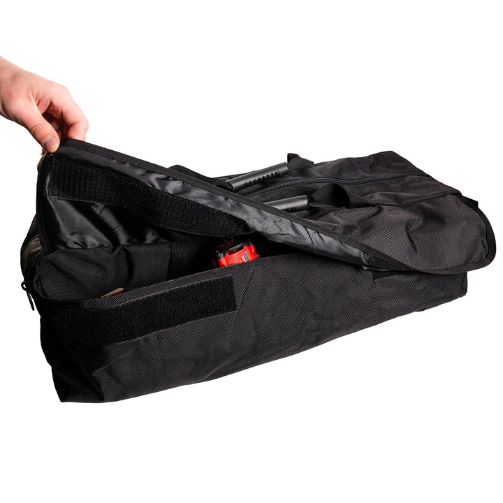 AGM GO-Bag velcro exterior pouch open