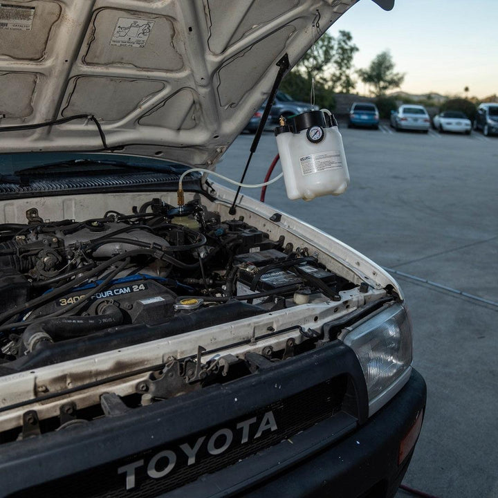 Using the brake bleeder on a toyota