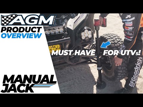 AGM Manual Jack product overview video-tire change-fast-racing-offroad-UTV