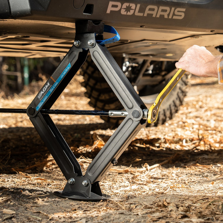 Using the speed wrench on the AGM Scissor Jack